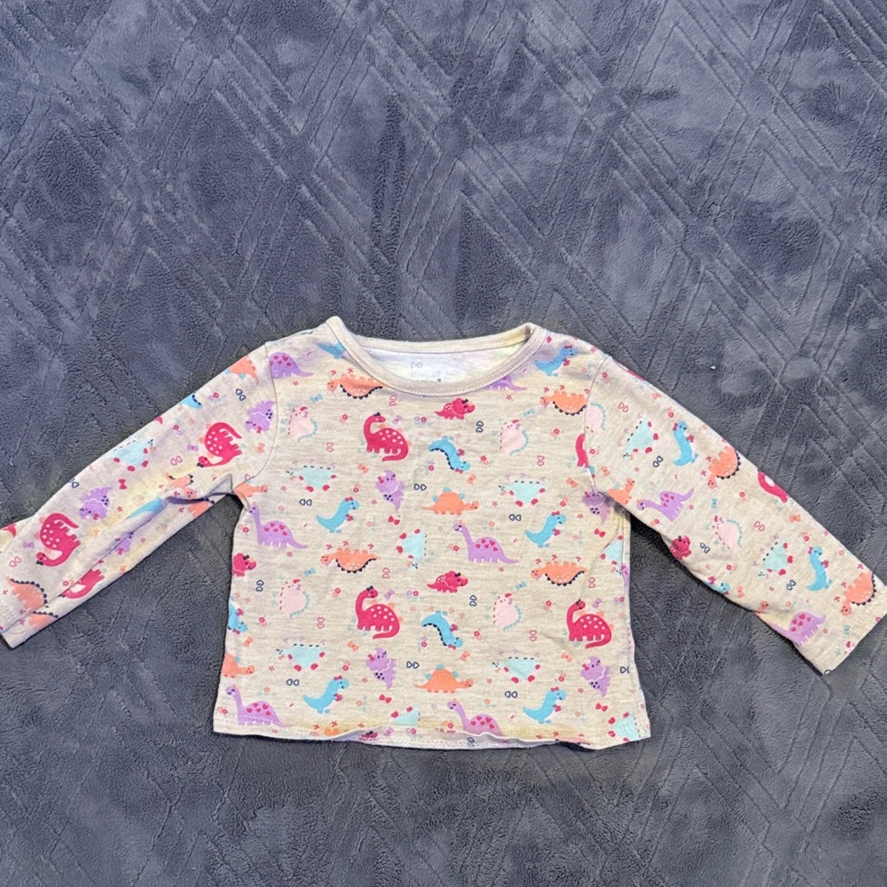 Garanimals Multicolor Dinosaur Long Sleeve Tee